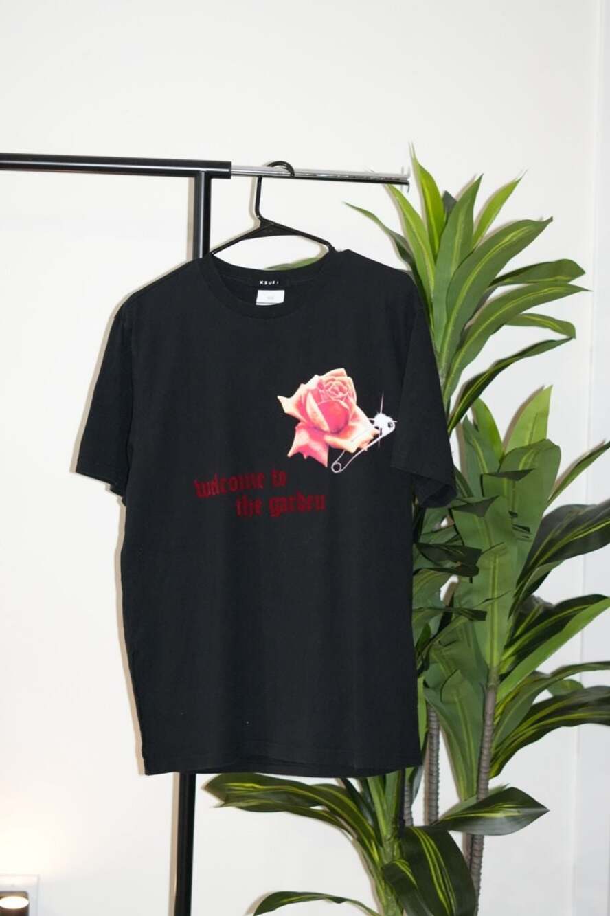 Ksubi Rose Garden Kash Short Sleeve T-Shirt in Black